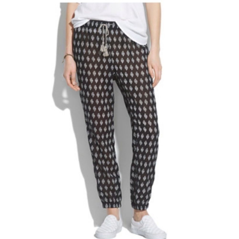 Madewell | Moroccan Floral Sheer Shorewalk Pants